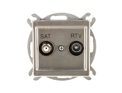SONATA Gniazdo antenowe RTV-SAT końcowe stal inox GPA-RMS/m/37