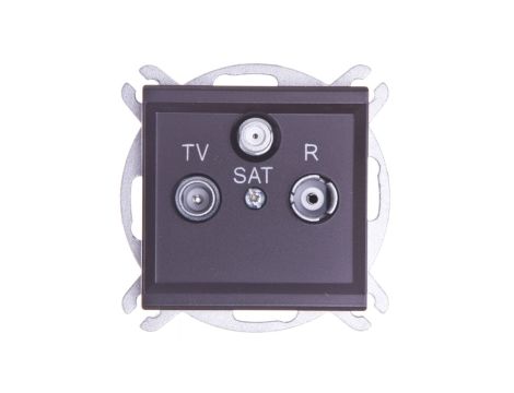 SONATA Gniazdo antenowe RTV-SAT końcowe czekoladowy metalik GPA-RS/m/40