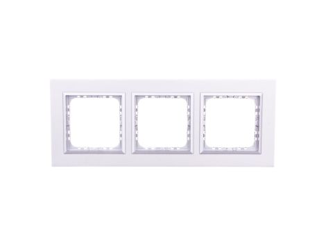 SONATA Ramka potrójna aluminium / srebrna metal R-3RAC/35/38