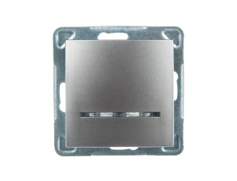 IMPRESJA Łącznik kontrolny z podświetleniem tytan ŁP-12YS/m/23