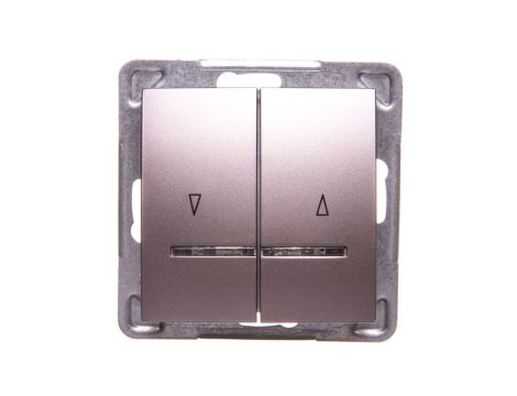 IMPRESJA Łącznik żaluzjowy z podświetleniem tytan ŁP-7YS/m/23