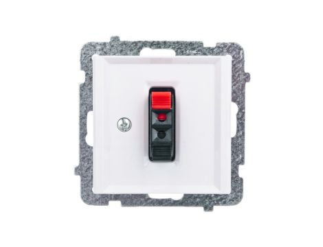 SONATA Gniazdo głośnikowe pojedyncze ecru GG-1R/m/27