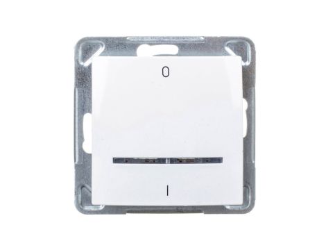 IMPRESJA Łącznik podwójny z podświetleniem biały ŁP-11YS/m/00