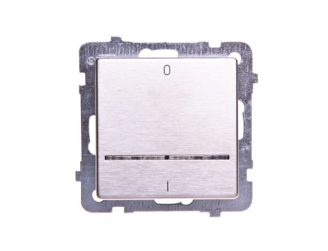 SONATA Łącznik podwójny z podświetleniem stal inox ŁP-11RMS/m/37