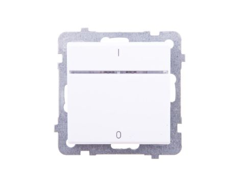 SONATA Łącznik podwójny z podświetleniem biały ŁP-11RS/m/00