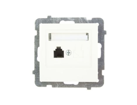 AS Gniazdo telefoniczne pojedyncze RJ11 ecru GPT-1G/m/27