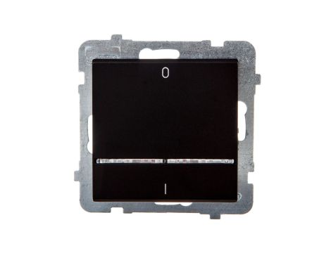 SONATA Łącznik podwójny z podświetleniem czarny metalik ŁP-11RS/m/33