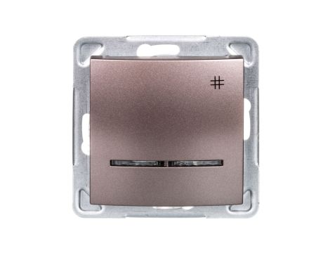 IMPRESJA Łącznik krzyżowy z podświetleniem tytan ŁP-4YS/m/23