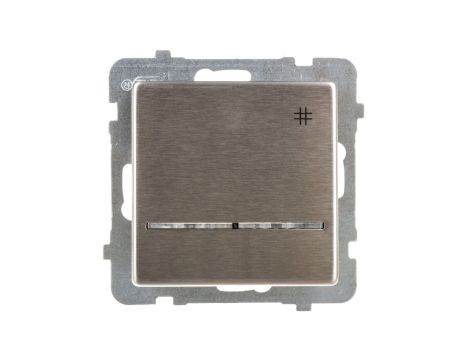 SONATA Łącznik krzyżowy z podświetleniem stal inox ŁP-4RMS/m/37