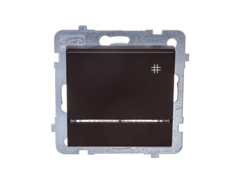 SONATA Łącznik krzyżowy z podświetleniem czekoladowy metalik ŁP-4RS/m/40