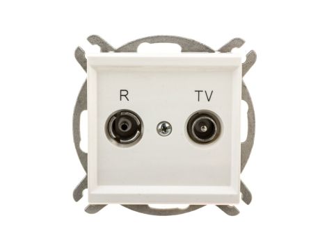 SONATA Gniazdo antenowe RTV przelotowe 14dB ecru GPA-14RP/m/27