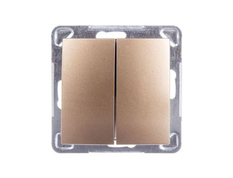 IMPRESJA Łącznik schodowy + pojedynczy złoty metalik ŁP-9Y/m/28