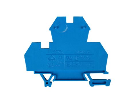 Złączka szynowa 2-piętrowa 4mm2 niebieska EURO 43550BL /50szt./