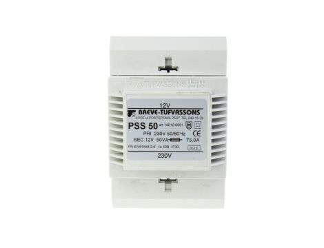 Transformator 1-fazowy modułowy bezpieczeństwa PSS 50 230/ 12V 4,0A, na szynę DIN, IP30, Ta 40, 16012-9981