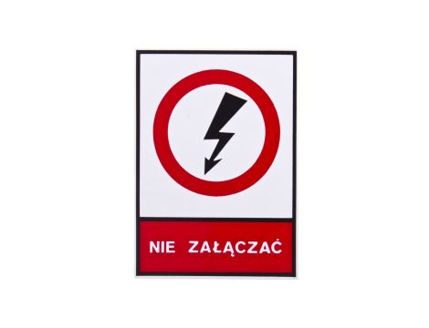 Tabliczka /znak zakazu/ TZZ 74x105S E04TZ-01031120200 /10szt./