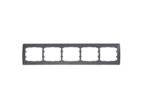 SISTENA LIFE Ramka pięciokrotna pozioma choco 771205