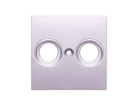 Merten System M Płytka centralna podwójna gniazda antenowego TV/SAT aluminium MTN4122-0460