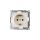 Simon 54 Gniazdo pojedyncze SCHUKO z/u 16A IP20, szybkozłącza, kremowe DGSz1CZ.01/41