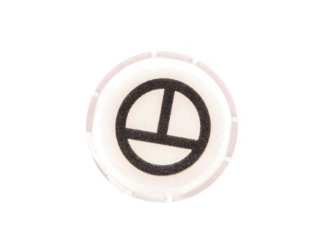 Soczewka przycisku 22mm płaska biała z symbolem IMPULSOWANIE M22-XDL-W-X11 218309
