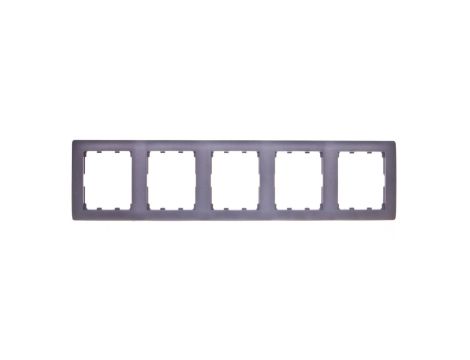 SISTENA LIFE Ramka pięciokrotna pionowa choco 771209