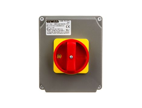 Łącznik krzywkowy awaryjny 32A 3P ATEX Strefa 22(D) w puszce aluminiowej GW70475