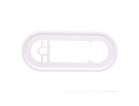 CELIANE Plakietka do tunera RDS z wyświetlaczem biała 068242