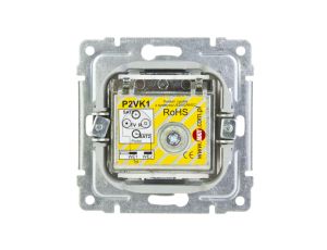 VENA Gniazdo antenowe podwójne TV/SAT białe 510478