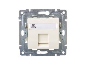 DANTE Gniazdo komputerowe RJ45 kat.5e nieekranowane krem 450365