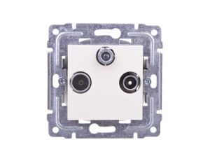 DANTE Gniazdo antenowe RTV/SAT końcowe krem 450376