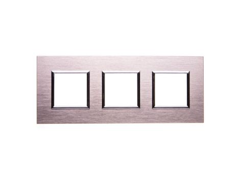 DANTE Ramka potrójna aluminium anodowane INOX 4541283