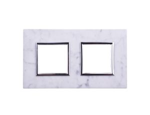 DANTE Ramka podwójna kamień BIANCO 4504482