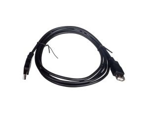 Przedłużacz czarny USB A /M - USB A /Ż s/USB 2.0 AK-300202-018-S 1.8m