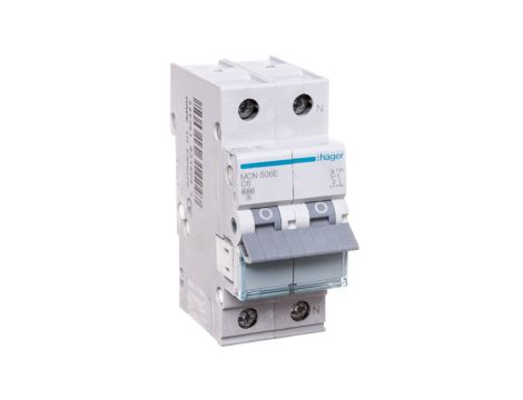 Wyłącznik nadprądowy 1+N C 6A 6kA AC MCN506E
