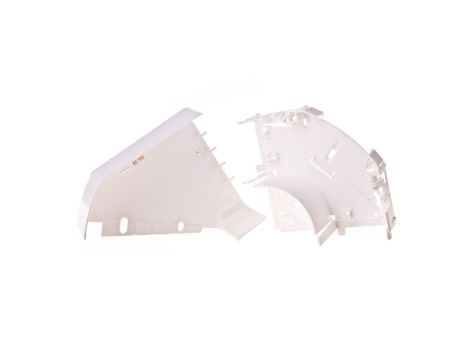 Naroże kanału płaskie regulowane DLP 65x150 biały 010790