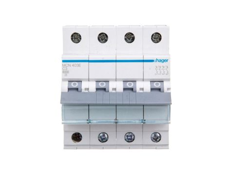 Wyłącznik nadprądowy 4P C 3A 6kA AC MCN403E