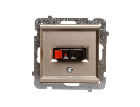 SONATA Gniazdo głośnikowe pojedyncze szampański złoty GG-1R/m/39