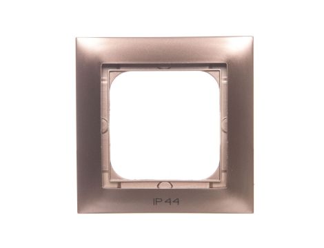 IMPRESJA Ramka pojedyncza do łączników IP44 złoty metalik RH-1Y/28
