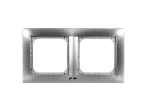 IMPRESJA Ramka podwójna do łączników IP44 tytan RH-2Y/23