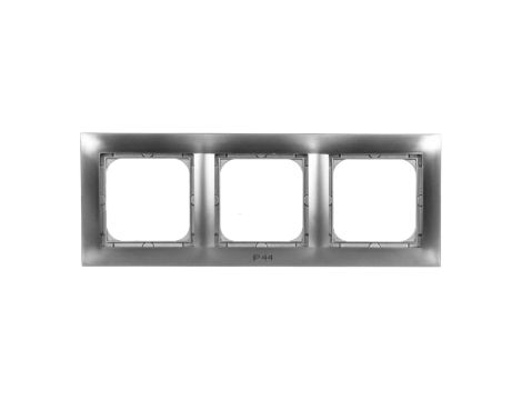 IMPRESJA Ramka potrójna do łączników IP44 tytan RH-3Y/23