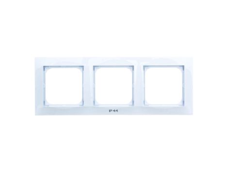 IMPRESJA Ramka potrójna do łączników IP44 biała RH-3Y/00