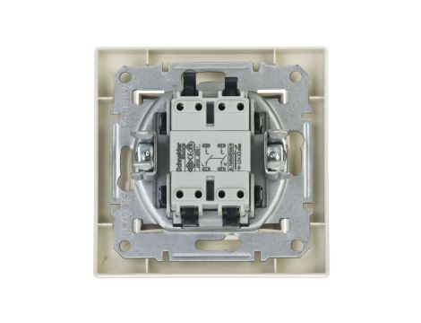 Łącznik Asfora dwubiegunowy kremowy z ramką EPH0200123