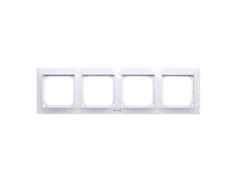 IMPRESJA Ramka poczwórna do łączników IP44 biała RH-4Y/00