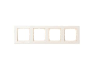 SONATA Ramka poczwórna ecru R-4R/27