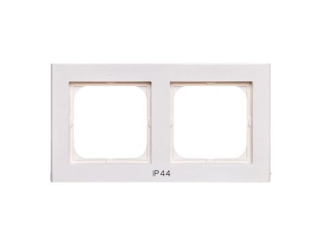 SONATA Ramka podwójna do łączników IP44 ecru RH-2R/27