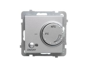 SONATA Regulator temperatury /czujnik podłogowy/ srebro mat RTP-1R/m/38