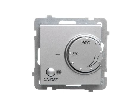 SONATA Regulator temperatury /czujnik podłogowy/ srebro mat RTP-1R/m/38