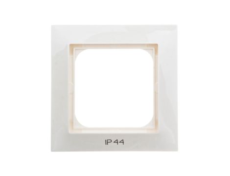 IMPRESJA Ramka pojedyncza do łączników IP44 ecru RH-1Y/27