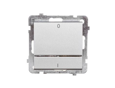 SONATA Łącznik podwójny z podświetleniem srebro mat ŁP-11RS/m/38