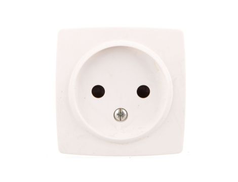 OTEO Gniazdo pojedyncze b/u 16A z przesłonami białe 086122