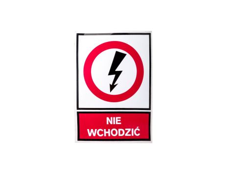 Tabliczka /znak zakazu/ TZZ 148x210S /NIE WCHODZIĆ/ E04TZ-01031140500